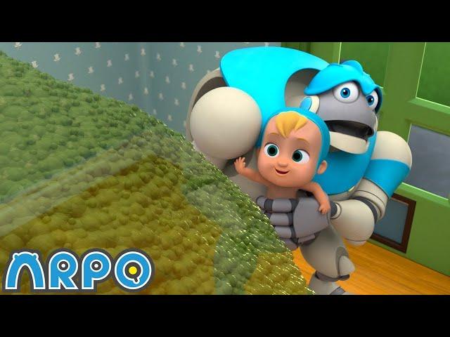Eat Your GREENS! | ARPO the Robot | Funny Cartoons For Kids | Compilation