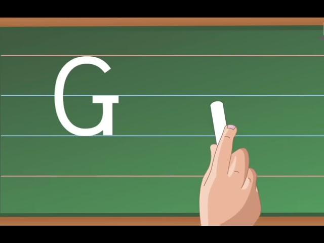 Tutorial of how to write letter G