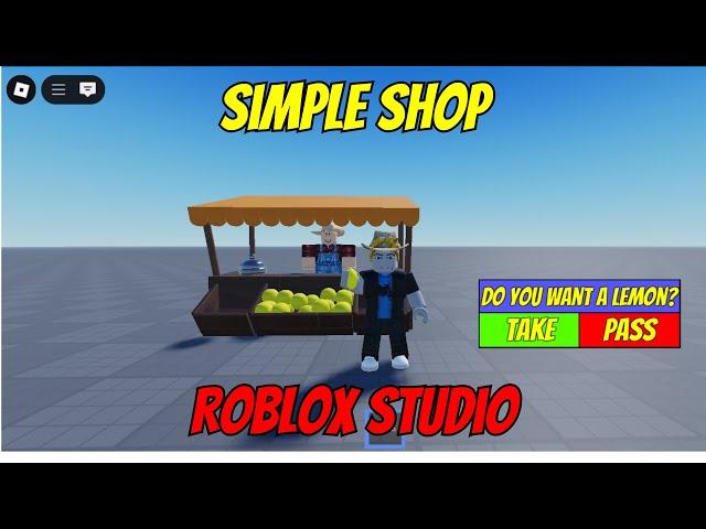How to Create a Simple Store in Roblox Studio!