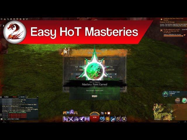 Guild Wars 2: Easiest Heart of Thorns Mastery Points to Get & Easy Gold Adventures
