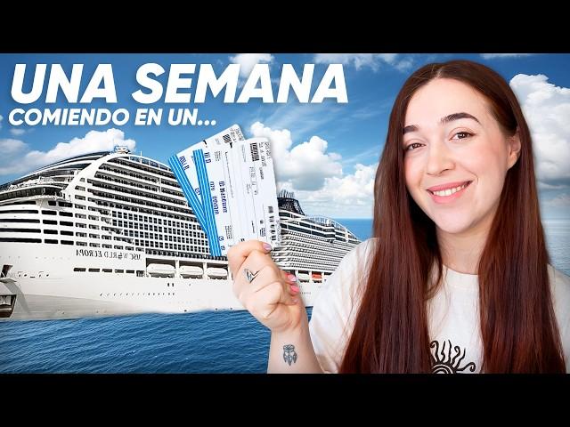 UNA SEMANA COMIENDO EN UN CRUCERO ️ MSC WORLD EUROPA | Atrapatusueño