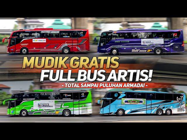 MUDIK GRATIS FULL ARMADA BIS ARTIS‼️- Hunting Pagi di tol  H-1 Puncak Arus Mudik 2025!