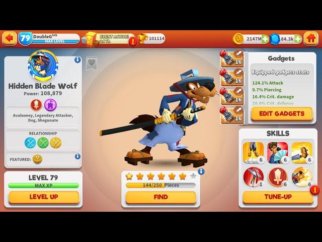 Hidden Blade Wolf: Day 4 - Reaching 6-star | Looney Tunes World of Mayhem