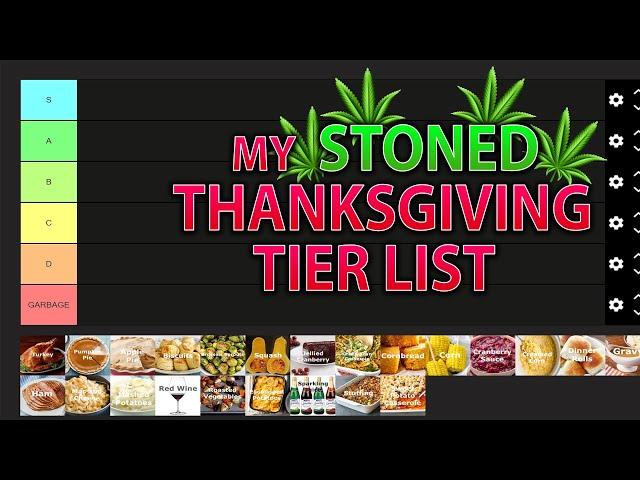 Thanksgiving Tier List: Stoner Edition