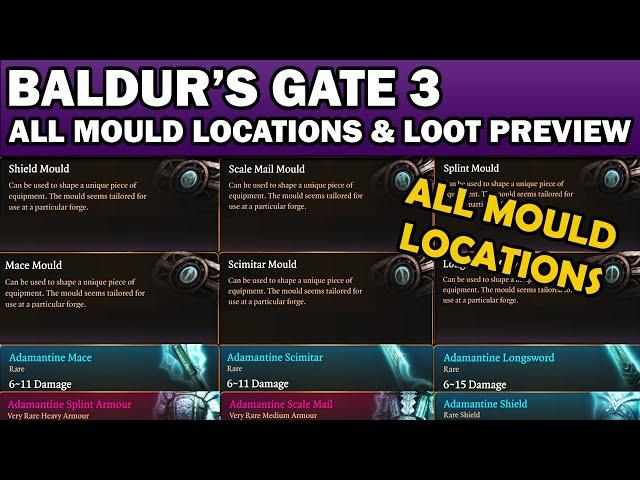 Baldur's Gate 3: All mould locations and What Gear You Get - Adamantine Forge