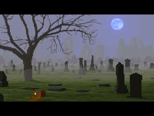 Haunted Cemetery Pixel Ambiance (1 Hour)