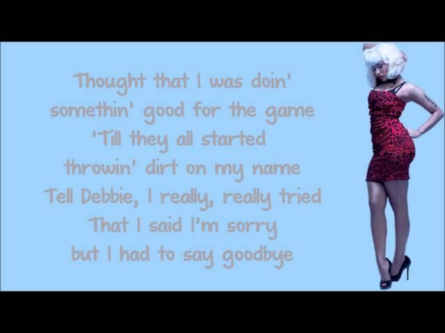 Nicki Minaj - Can Anybody Hear Me Lyrics Video