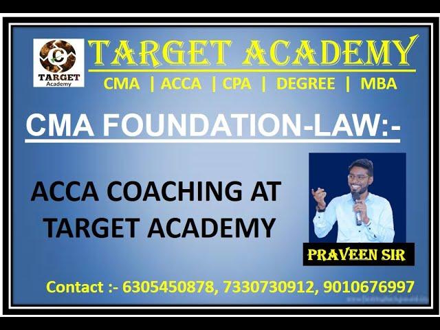 ACCA COACHING AT TARGET ACADEMY