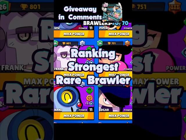 Top 8 Strongest Rare Brawler(by 4Another)#BrawlStars #shorts