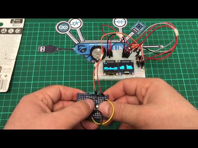 ATtiny85 Super Mario Test Using 2x I2C OLED Displays on a Single Bus