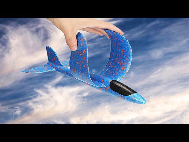 Large Throwing Foam Plane Unboxing and Flying Test