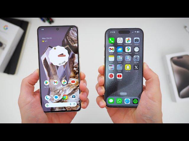 Google Pixel 8 Pro vs. iPhone 15 Pro Comparison! Which Is Better?