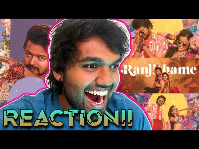 Ranjithame Lyric Song | REACTION!! | Thalapathy Vijay | Rashmika | Vamshi Paidipally | Thaman S