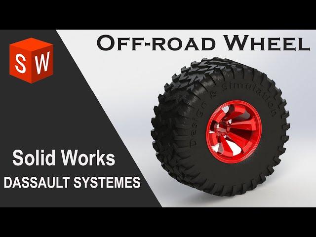 Design Off-Road Wheel in SolidWorks 2023