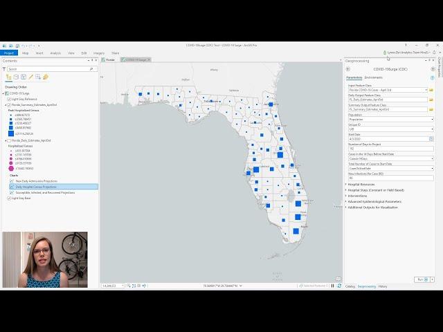 Modeling COVID-19 in ArcGIS