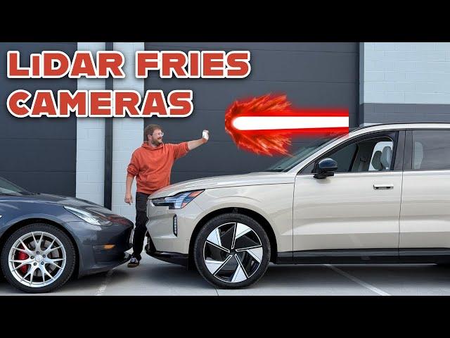 1550nm Vehicle LiDAR Fried My Phone But Will It Ruin The Autopilot Cameras On My Tesla!?