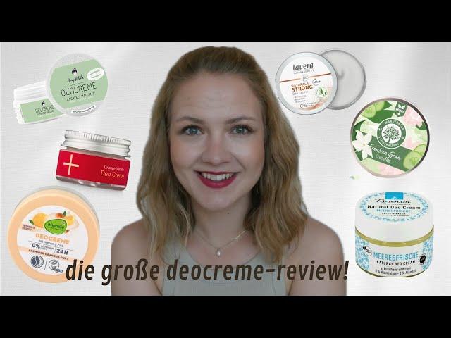 DER GROSSE DEOCREME-TEST! // 12 Deocremes aus Naturkosmetik und Drogerie - Favoriten & Fails!