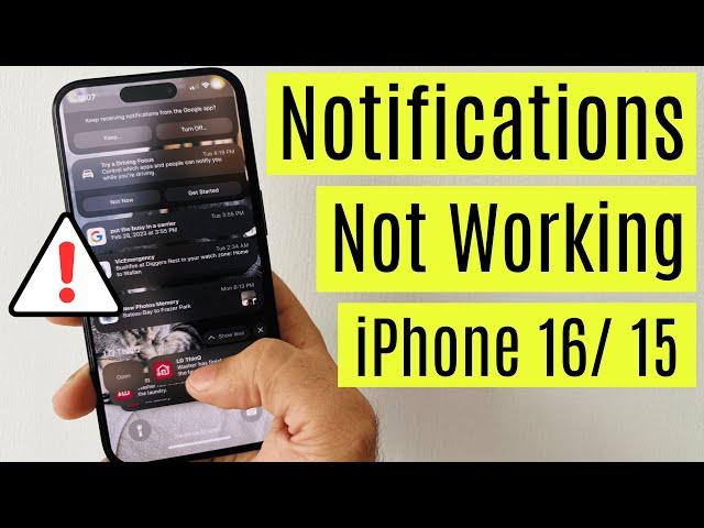 How to Fix iPhone Notifications Not Showing or Working after iOS 18.2 Update