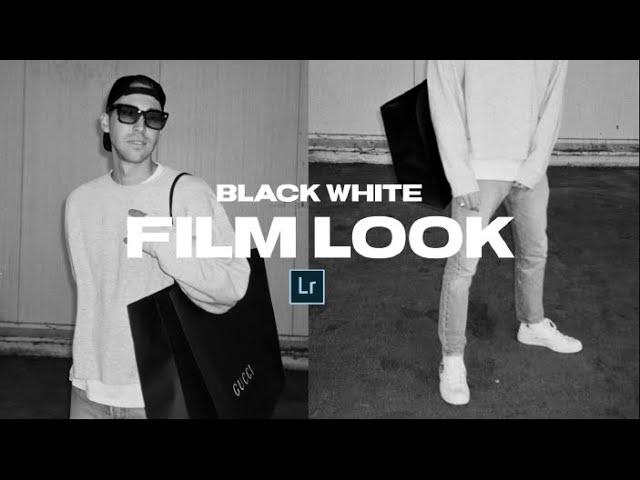 How to create a BLACK AND WHITE FILM LOOK + Lightroom Mobile Preset