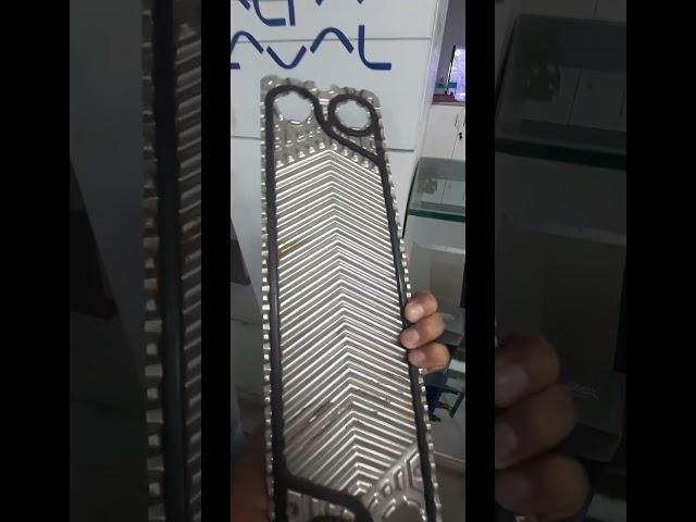 Closer look of gaketed plate type heat exchanger plate