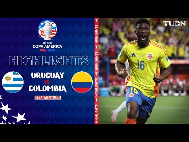 HIGHLIGHTS - Uruguay vs Colombia | Copa América 2024 - Semis | TUDN