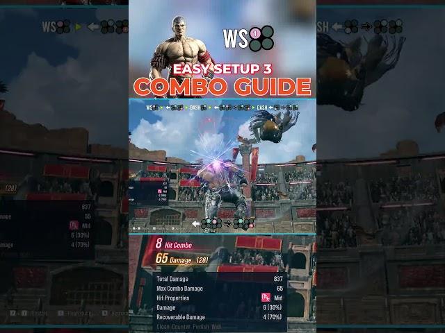 TEKKEN 8 Bryan Fury Combo Guide | While Standing 1 Easy Setup 3