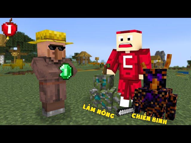 Minecraft Nhưng Tôi Sinh Tồn Cùng Dân Làng Bất Ổn (#1)