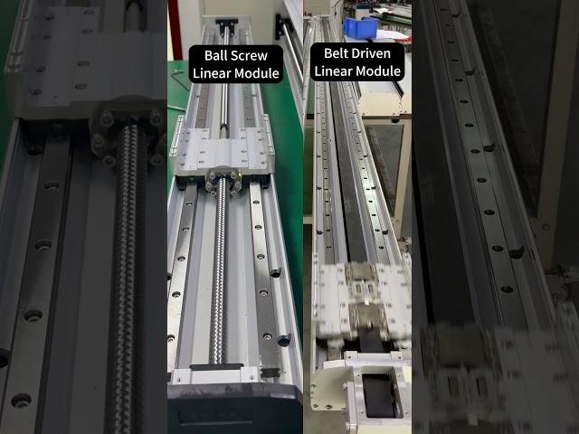 Belt Drive Linear Guide VS Ball Screw Linear Guide #semimodular #electricactuator #cnc #diy #factory
