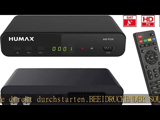 Humax Digital HD Fox Digitaler HD Satellitenreceiver 1080P Digital HDTV Sat-Receiver mit 12V Netzte