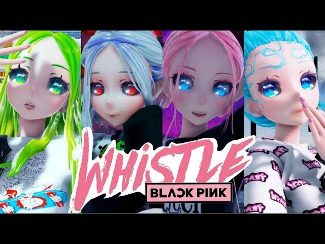 [MMD] Luka.Gumi.Miku.Haku - BLACKPINK / WHISTLE + MODEL DL