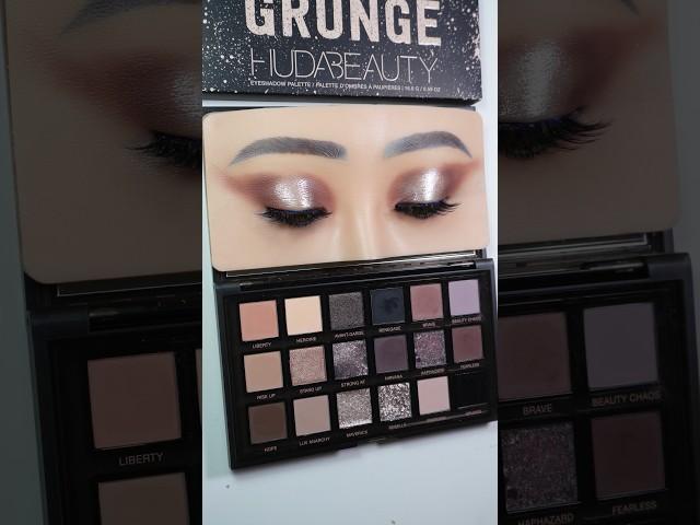 Huda Beauty Pretty Grunge Palette Eyeshadow Tutorial