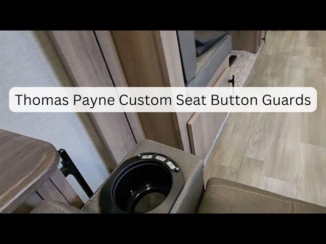 Custom Thomas Payne RV Seat Button Guard Covers