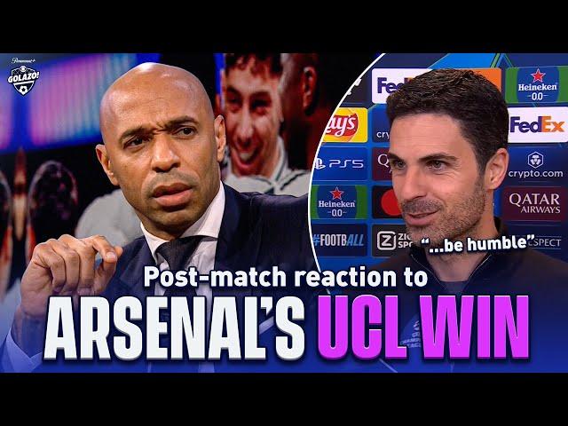 Thierry Henry reacts to Arsenal's RECORD-BREAKING win | UCL Today | CBS Sports Golazo