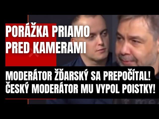 Porážka priamo pred kamerami! Moderátor Žďarský sa prepočítal! Známy Čech mu vypol poistky