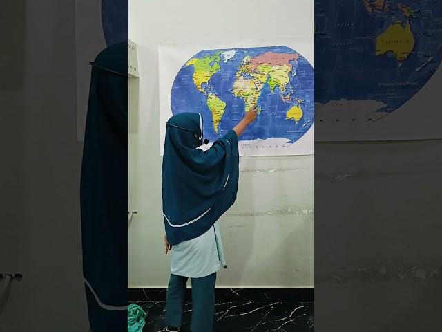 #world map#geography#project#hindustan public school