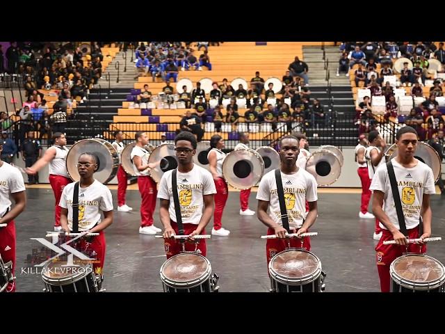 Grambling State University's "Chocolate Thunder" @ the 2020 Wossman Drumline Competition