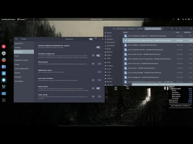 ArchMerge : 274 gnome shell extension - Arch linux updates indicator