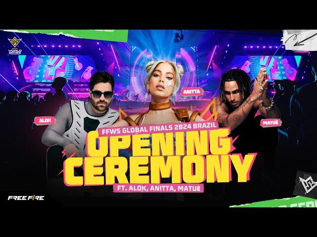 FFWS Global Finals 2024 Opening Ceremony ft Alok, Anitta, Matuê