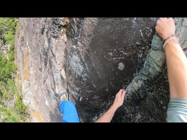 Pitch One of The Daddy 5.6 ~ Rock Climb The Amphitheater, Linville Gorge