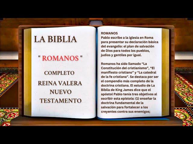 ORIGINAL: LA BIBLIA " ROMANOS " COMPLETO REINA VALERA NUEVO TESTAMENTO