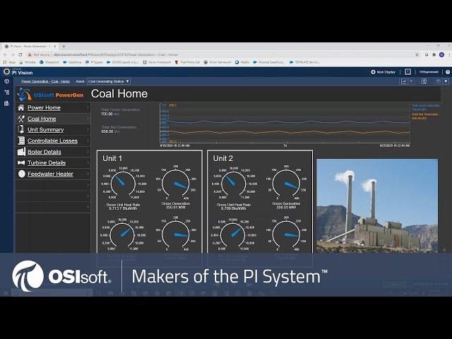 OSIsoft’s PI Vision Demo | Steam Fired Generation