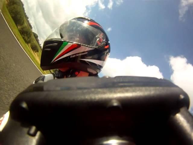 On board circuit Carole ducati 1199 record 1'04"58