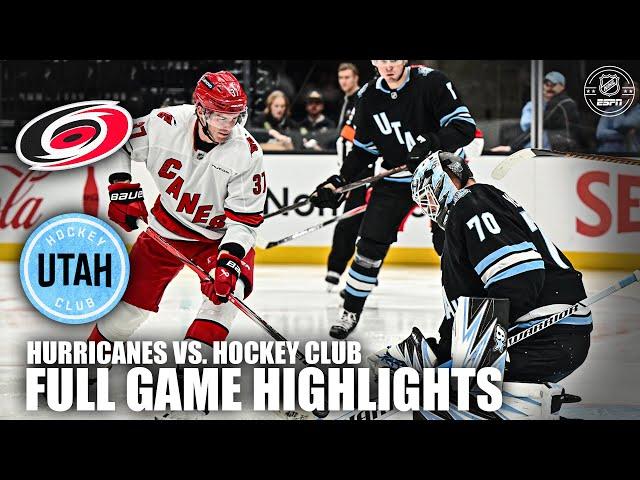 Carolina Hurricanes vs. Utah Hockey Club | Full Game Highlights | ESPN NHL