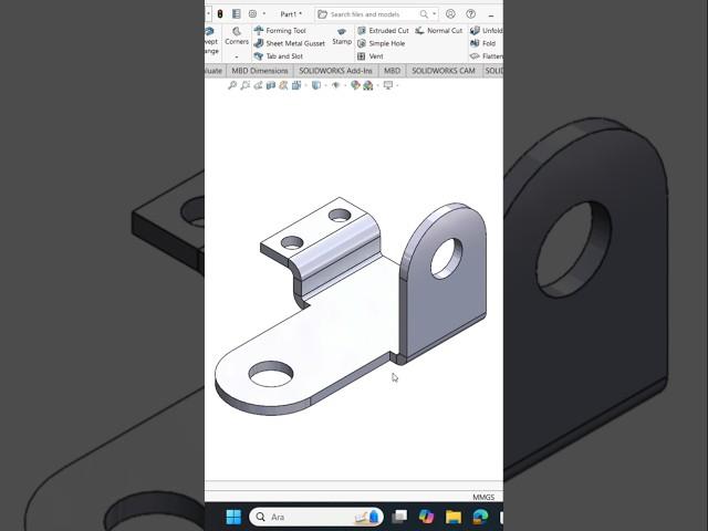 SolidWorks Sac Levha Örnek - 1