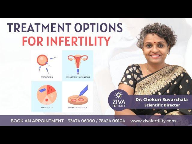 Treatment options for infertility || Dr Chekuri Suvarchala || Ziva Fertility English