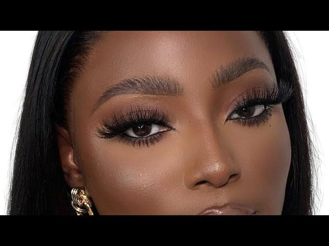 HOW TO: PERFECT QUICK AND EASY FLUFFY EYEBROW TUTORIAL 2021| DARKSKIN WOC MAKEUP