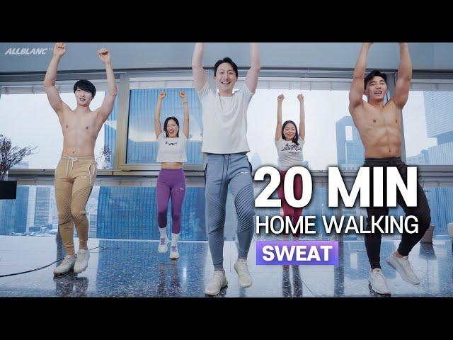 20m Indoor Fat Burning Home Walking Workout(2022