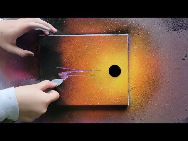 2 Minute Improv Spray Paint Art