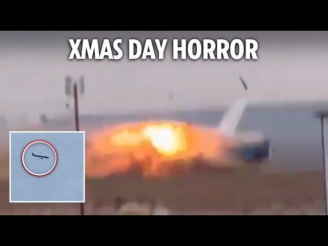 Horror moment plane carrying 67 crashes with dozens feared dead in Christmas disaster