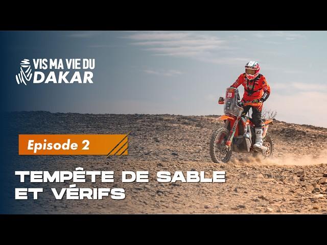 Tempête de sable et vérifs sur le Dakar 2025